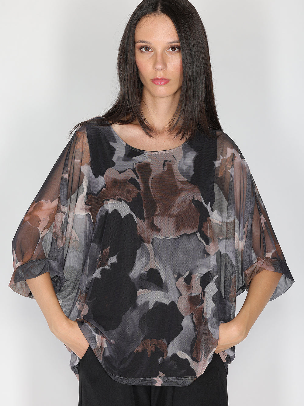 Maglia a rete in fantasia