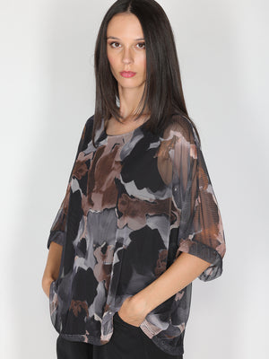 Maglia a rete in fantasia
