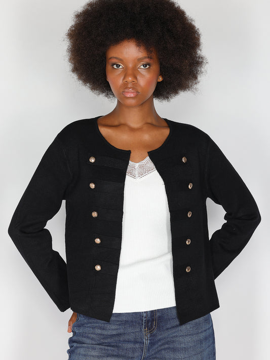 Giacca in maglia con bottoni
