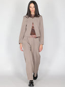 Pantalone palazzo con pinces