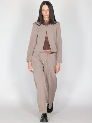 Pantalone palazzo con pinces