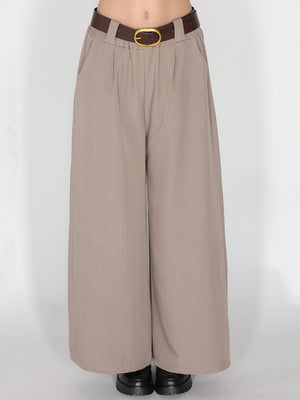 Pantalone palazzo con pinces
