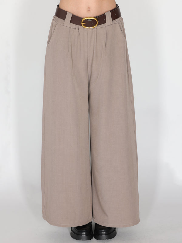 Pantalone palazzo con pinces