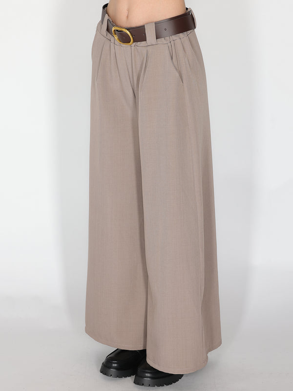 Pantalone palazzo con pinces
