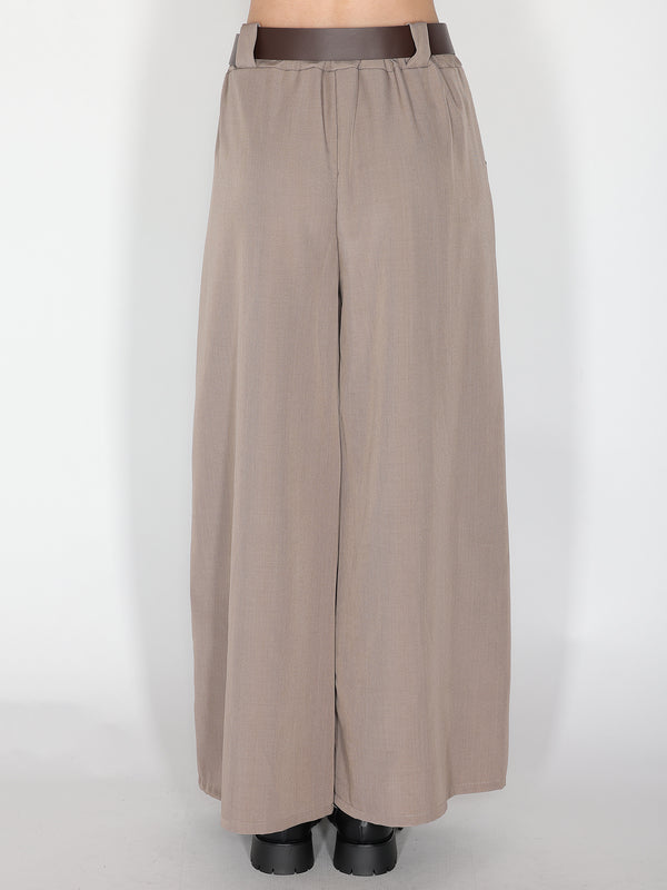 Pantalone palazzo con pinces