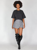 Pantalone corto con strass
