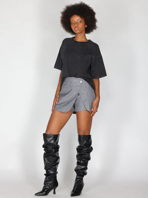 Pantalone corto con strass