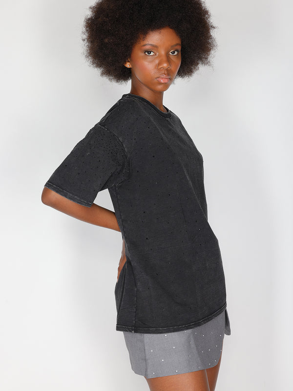 T-shirt con strass