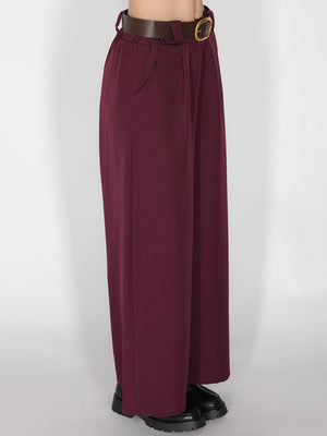 Pantalone palazzo con pinces