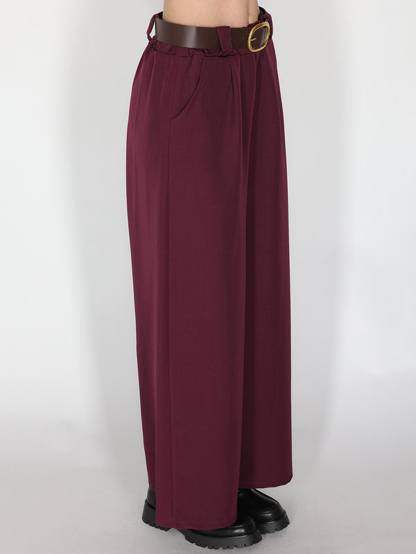 Pantalone palazzo con pinces