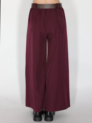 Pantalone palazzo con pinces