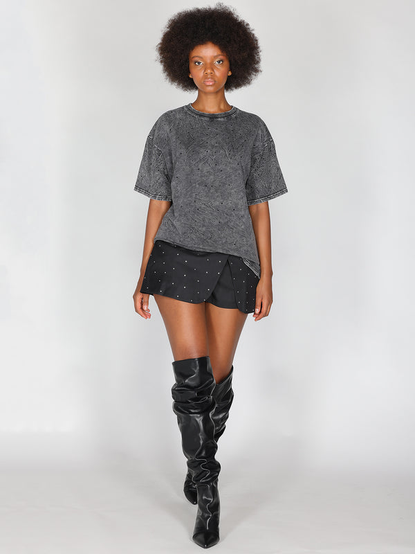 T-shirt con strass