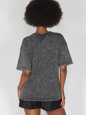 T-shirt con strass