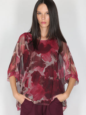 Maglia a rete in fantasia