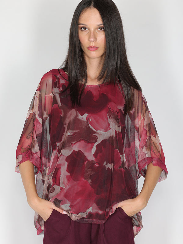Maglia a rete in fantasia