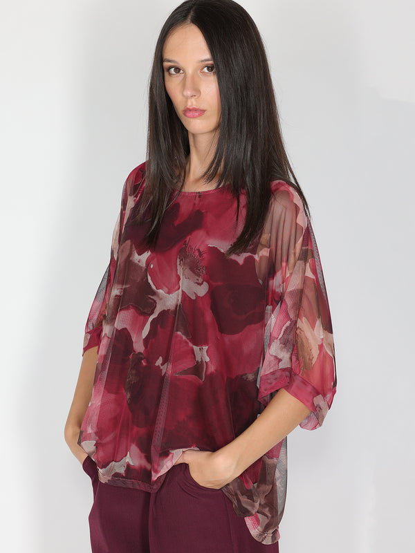Maglia a rete in fantasia