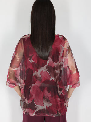 Maglia a rete in fantasia