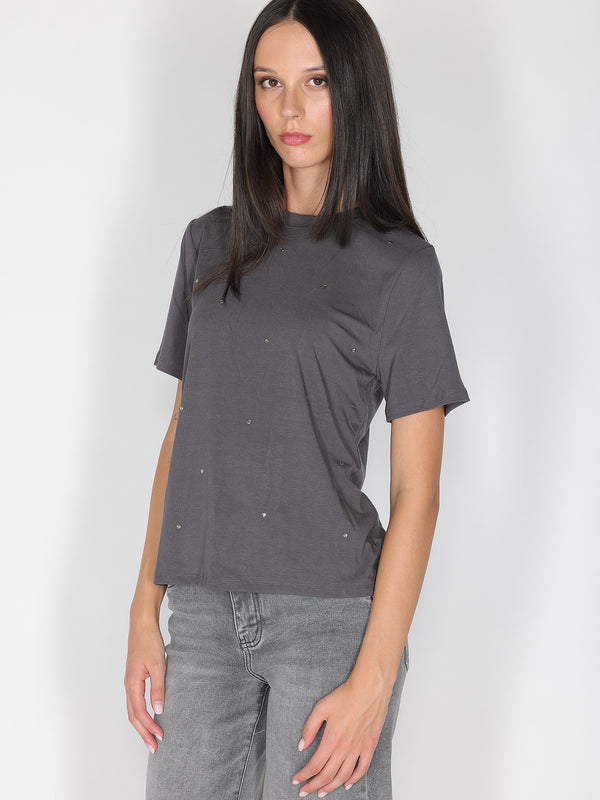 T-shirt con strass