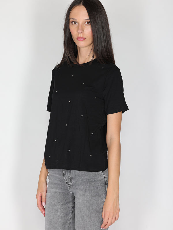 T-shirt con strass