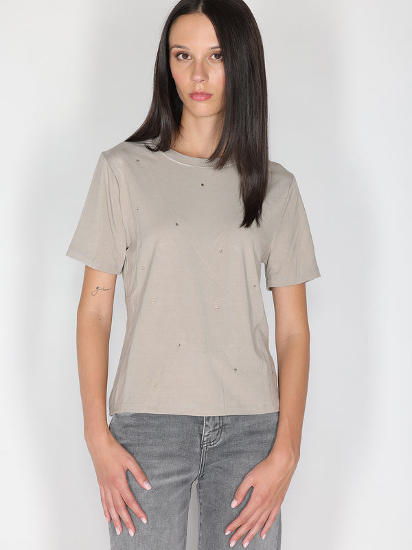 T-shirt con strass
