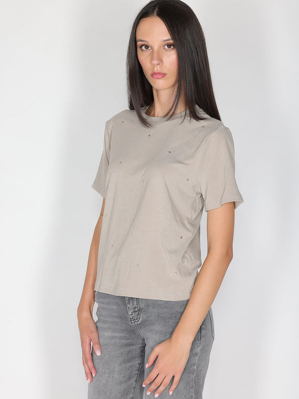 T-shirt con strass