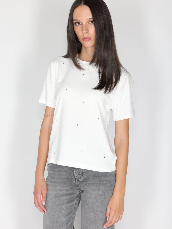 T-shirt con strass