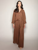 Camicia in lino con tasca