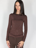 Maglia collo barchetta