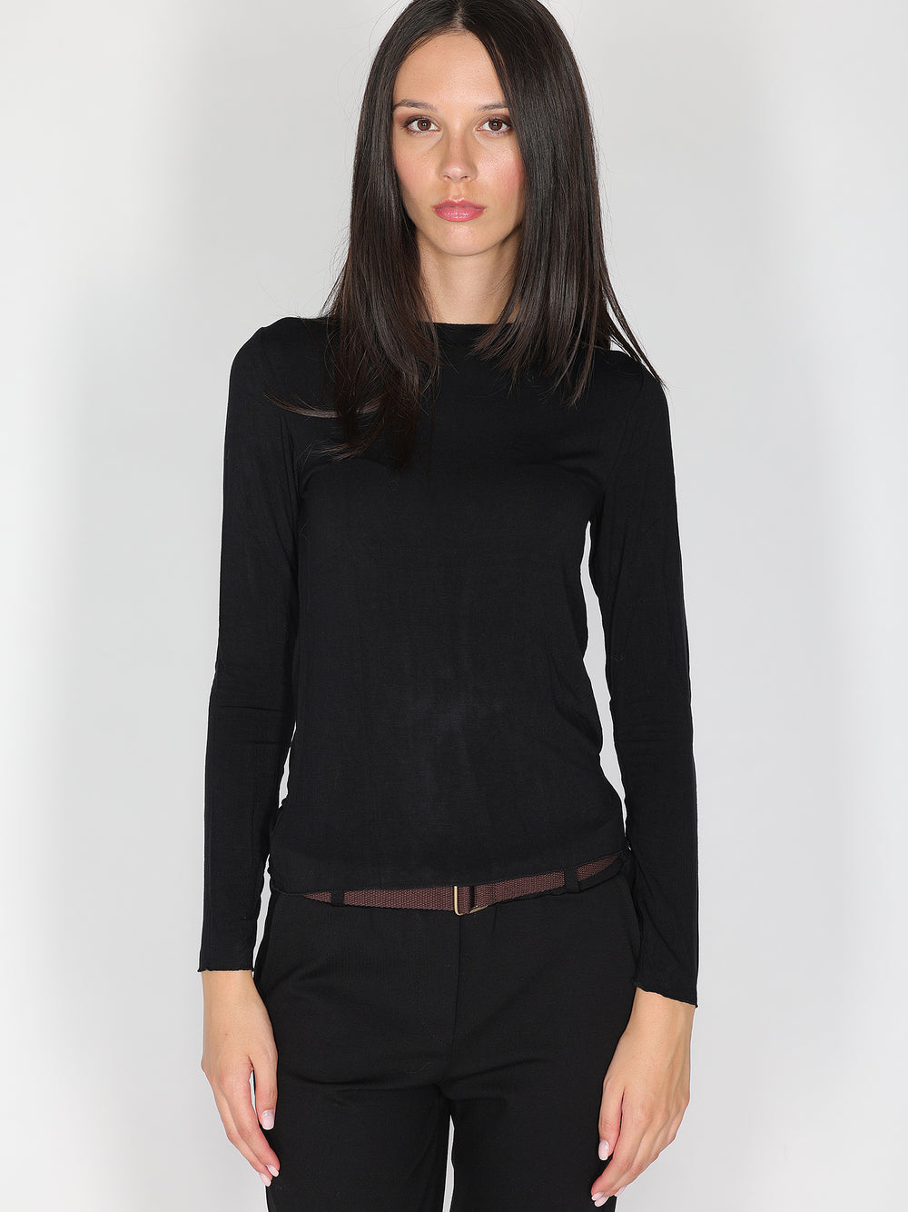 Maglia collo barchetta
