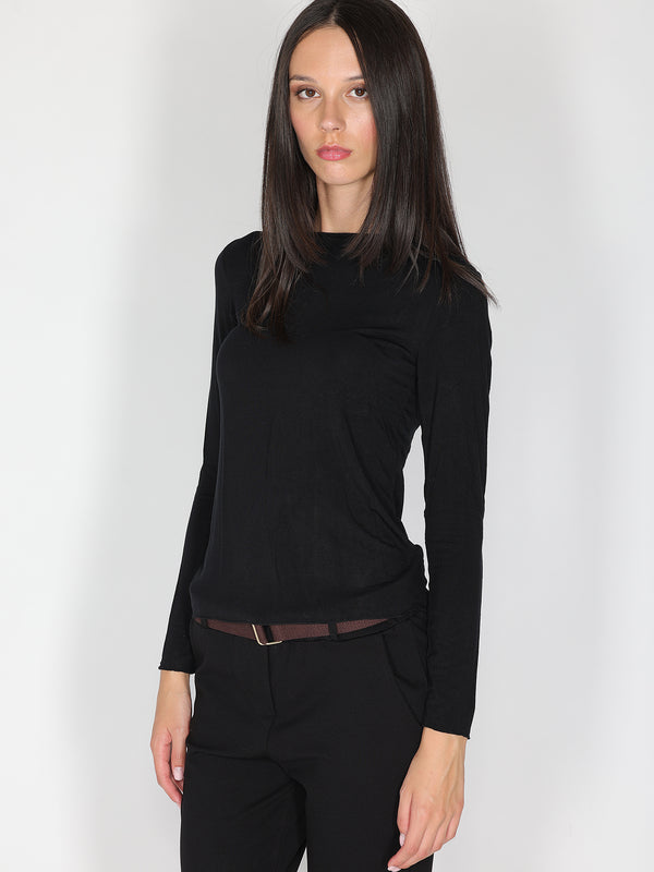 Maglia collo barchetta