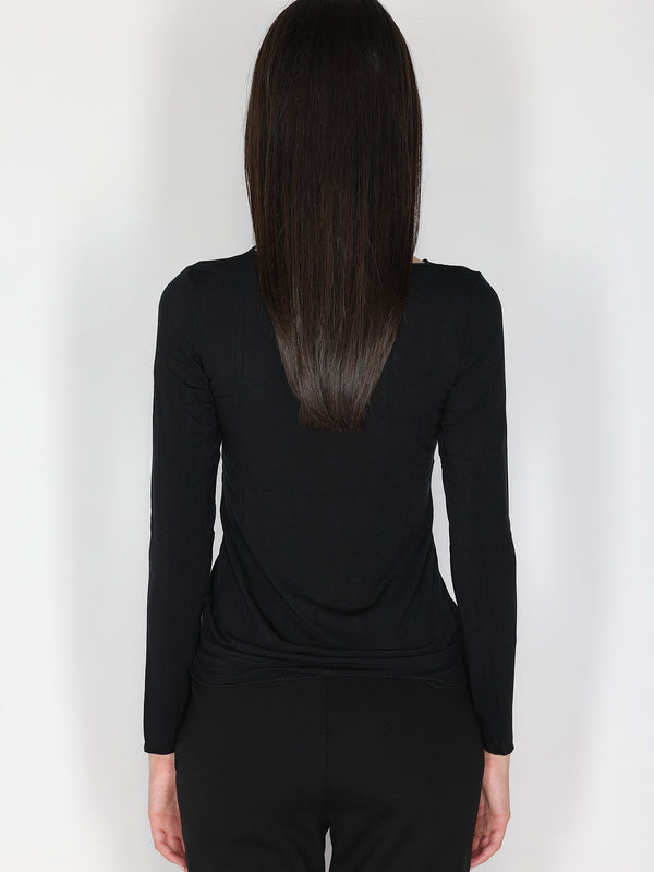 Maglia collo barchetta