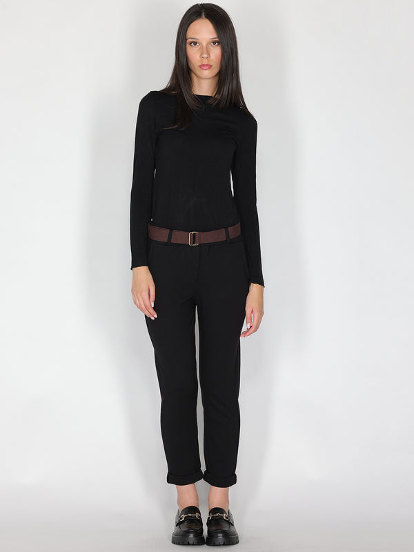 Maglia collo barchetta