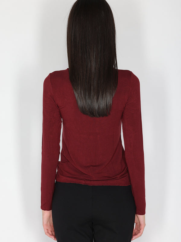 Maglia collo barchetta