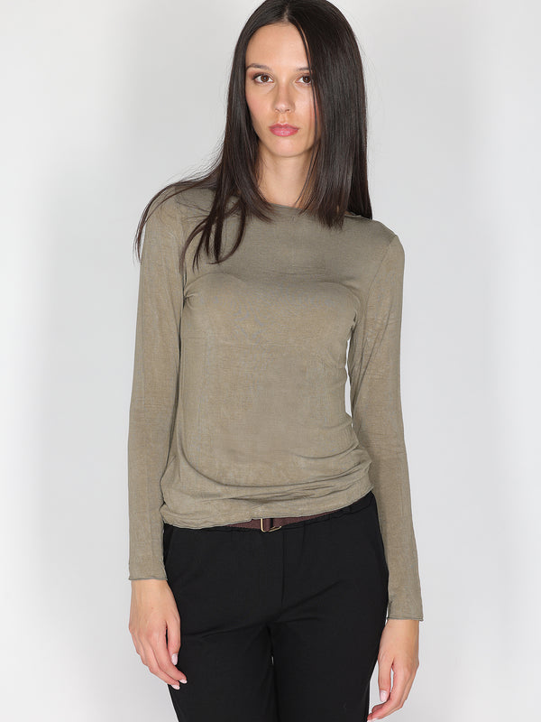 Maglia collo barchetta
