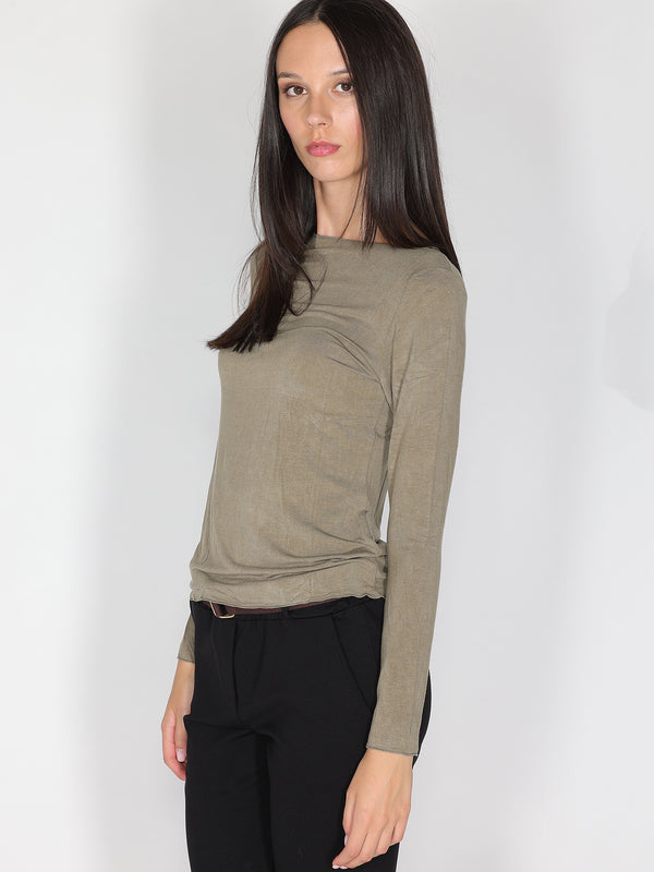 Maglia collo barchetta