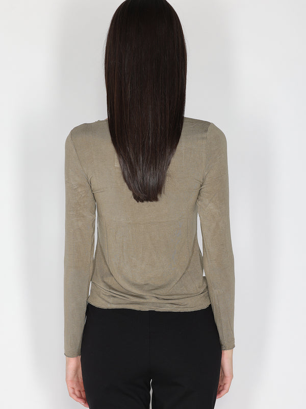 Maglia collo barchetta