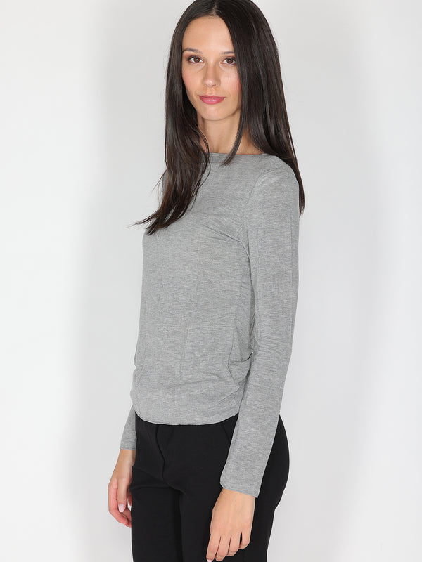 Maglia collo barchetta