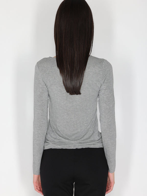 Maglia collo barchetta