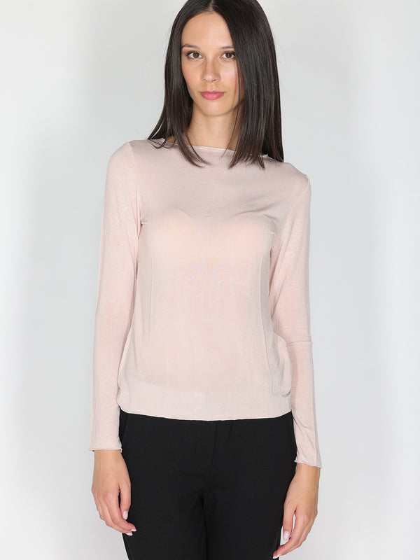 Maglia collo barchetta