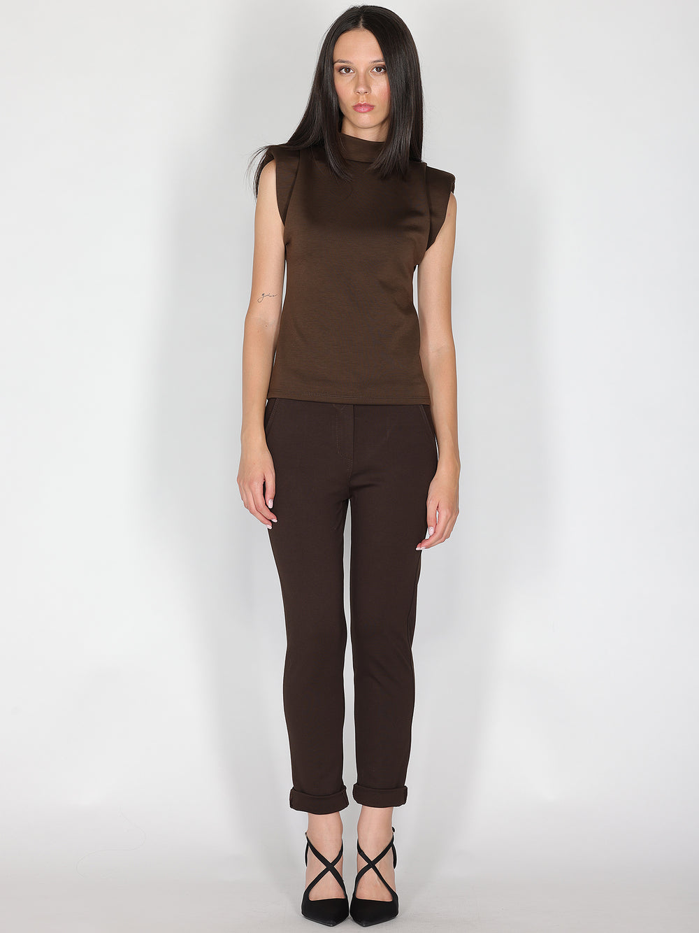 Pantalone in punto Milano con risvolto