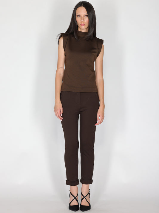 Pantalone in punto Milano con risvolto