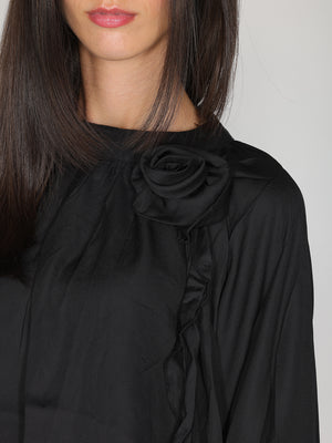 Maglia a palloncino con dettaglio a rosa