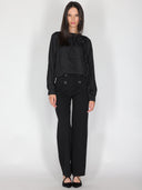 Pantalone palazzo con bottoni
