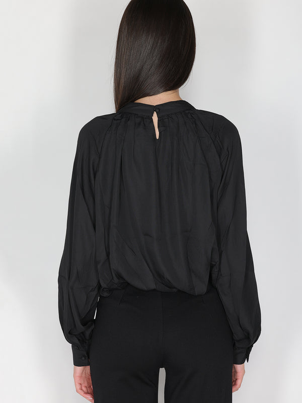 Maglia a palloncino con dettaglio a rosa