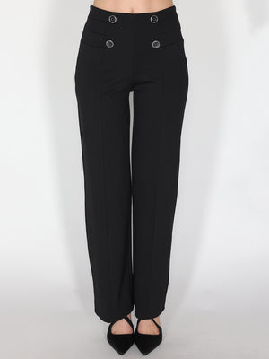 Pantalone palazzo con bottoni