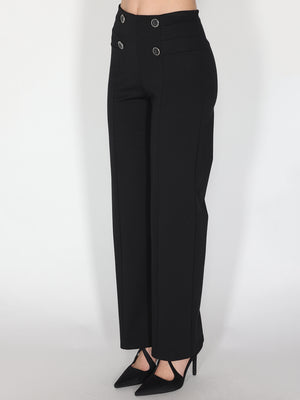 Pantalone palazzo con bottoni