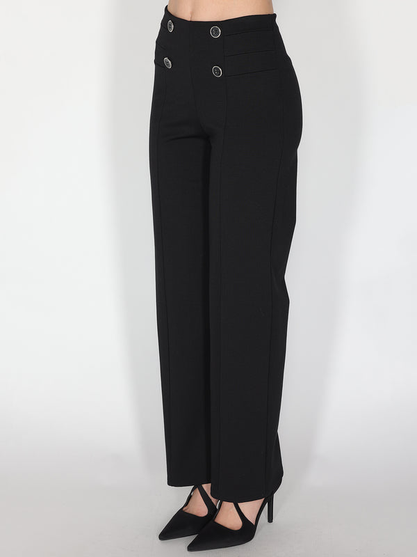 Pantalone palazzo con bottoni