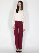 Pantalone palazzo con bottoni