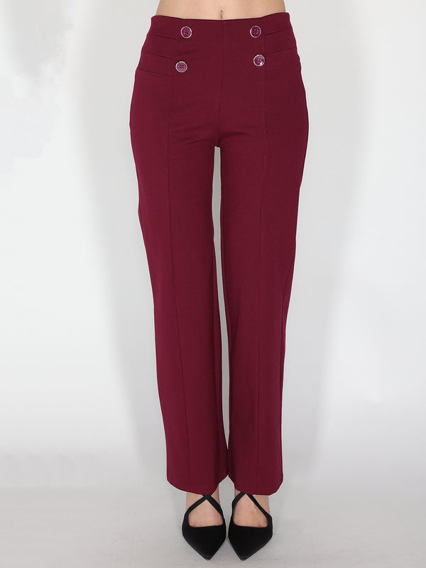 Pantalone palazzo con bottoni