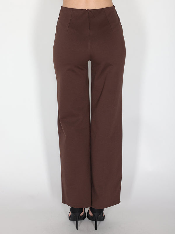 Pantalone palazzo con bottoni